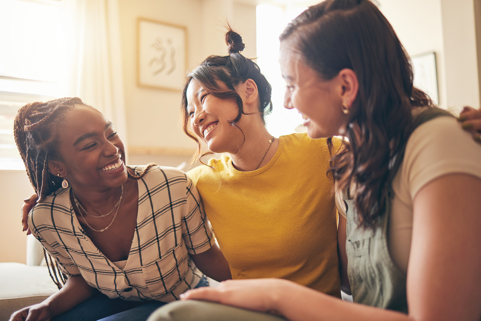 three women laughing at Kelly Family Dentistry in Franklin, TN