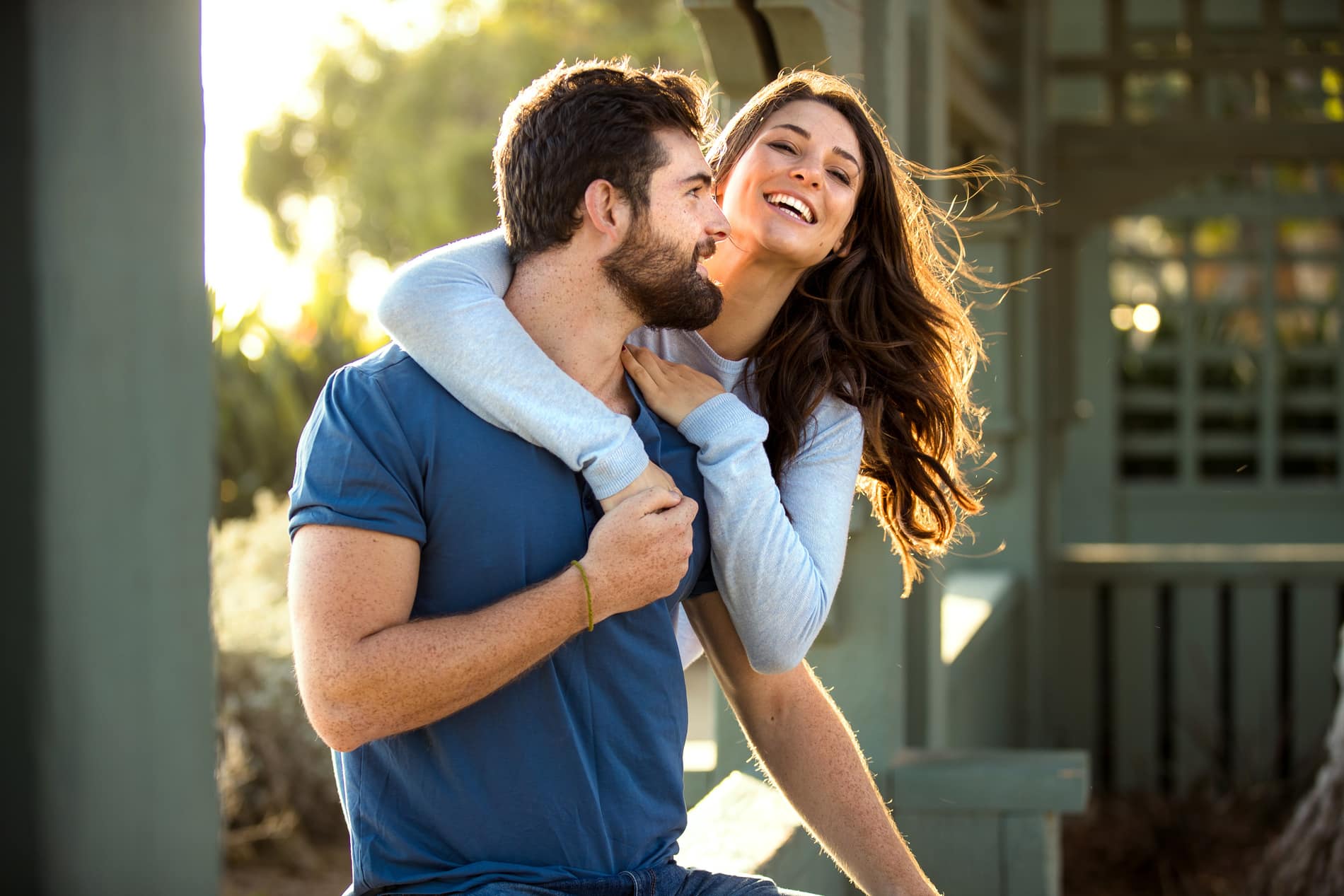 Couple smiling on their way to Kelly Family Dentistry for Porcelain Venners in Franklin TN
